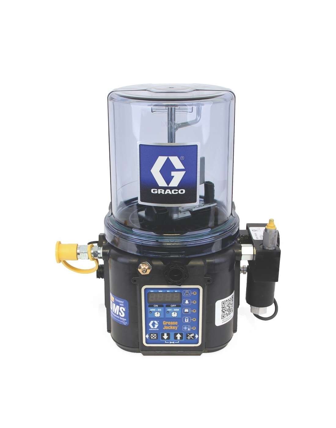 24Z958 - BOMBA ELÉCTRICA GREASE JOCKEY®, DEPÓSITO DE 2 L, 24 V CC, DATA MANAGEMENT SYSTEM, INFORMACIÓN EN CABINA