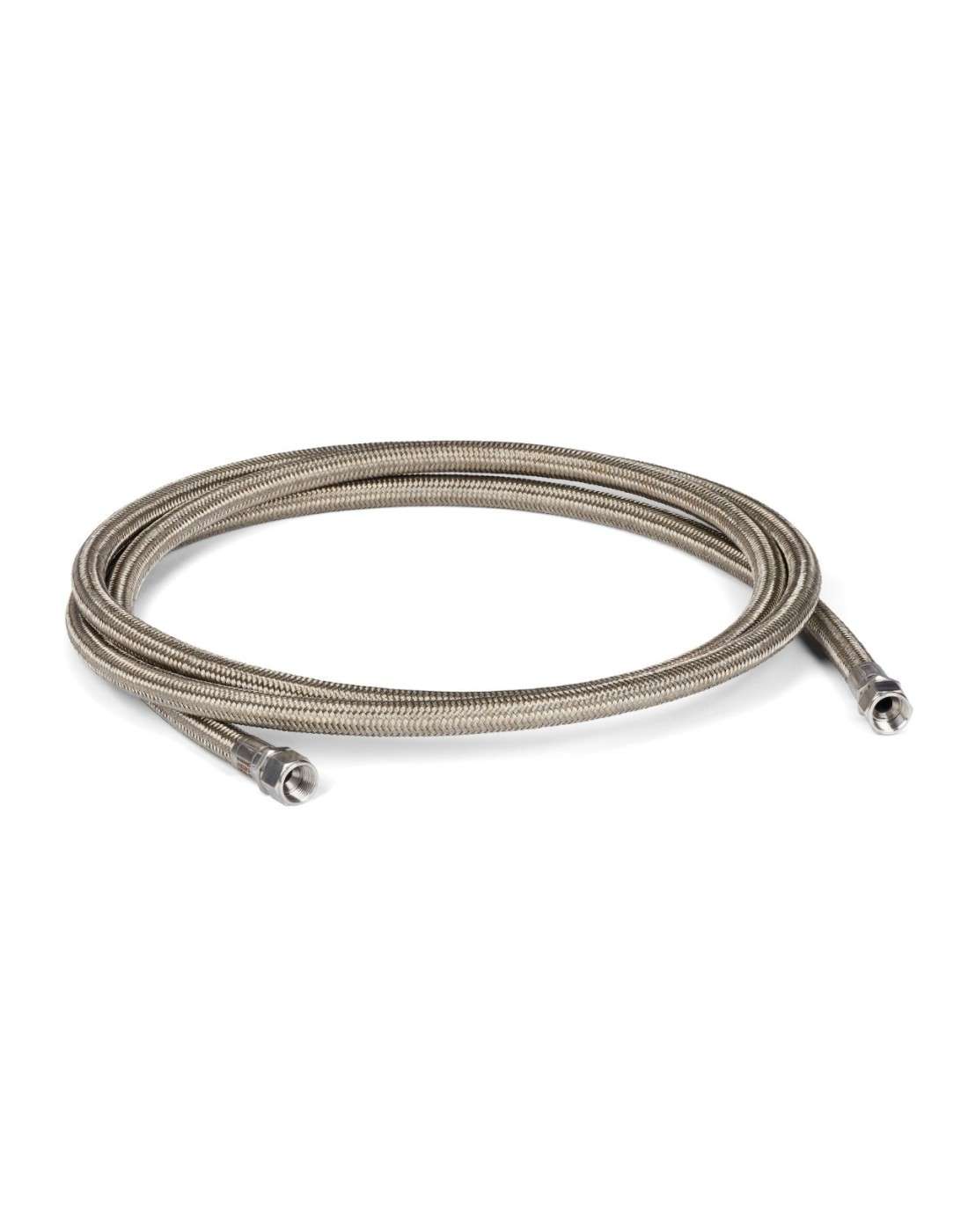 17K279 - MANGUERA DE AMBIENTE DE PTFE TRENZADA DE ACERO INOXIDABLE DE 4,6 M, N.° 16 (0,867 IN/22,0 MM DE DIÁMETRO INTERNO)