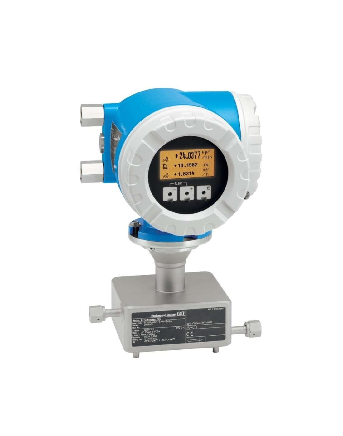 16M519 - FLUJO MÁSICO CORIOLIS, TUBO DE MEDICIÓN DE 1/4 PULGADA (6.35 MM)
