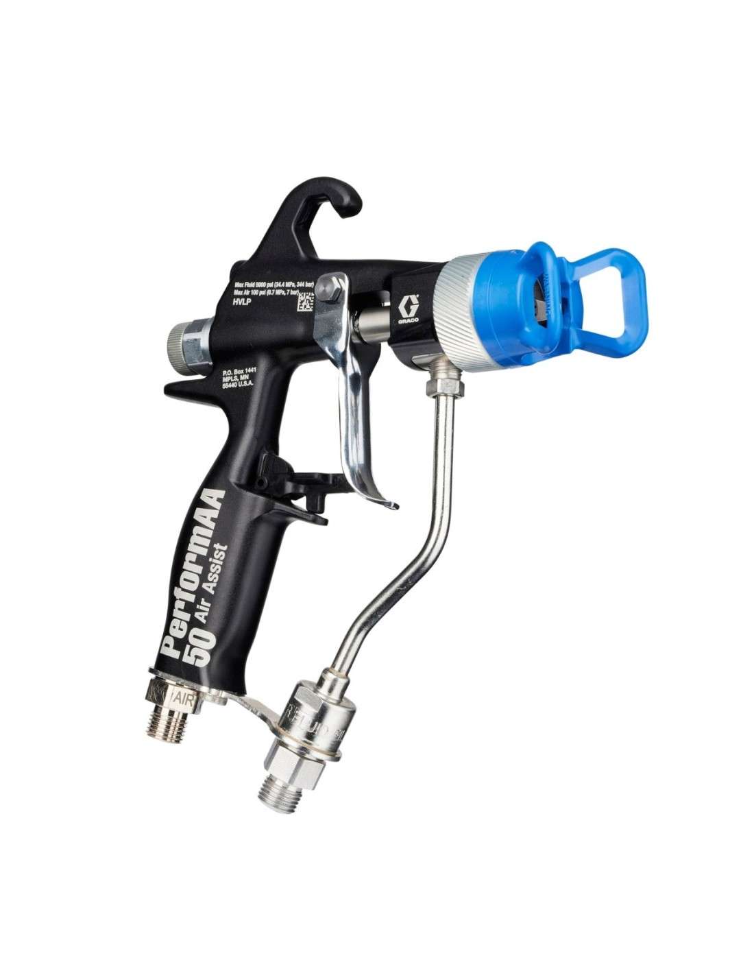 26B510 - PISTOLA DE ASISTENCIA DE AIRE PERFORMAA 5000 CON TAPÓN DE AIRE DE ACABADO GENERAL
