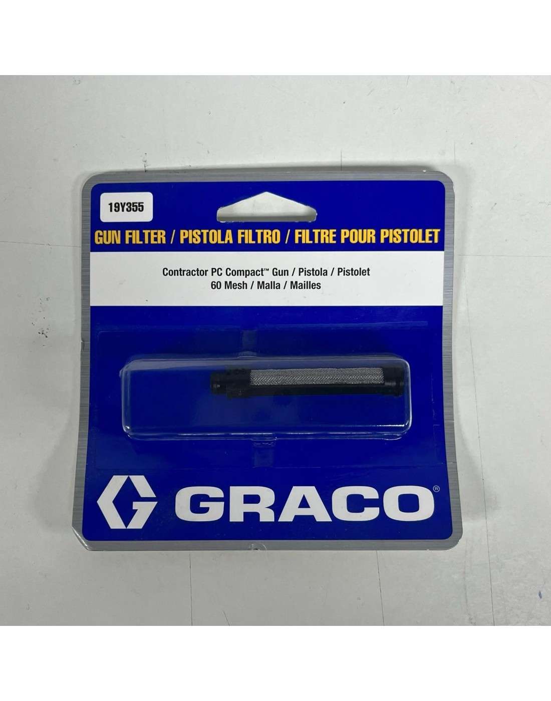 19Y355 - EASY-OUT COMPACT GUN FILTER, 60 MESH