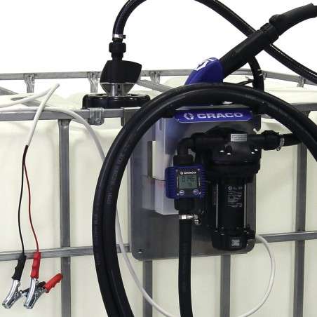 Conjunto de bomba eléctrica LD Blue - Longitud de la manguera de aspiración de 1,5 m - Boquilla manual - Conexiones de abrazader