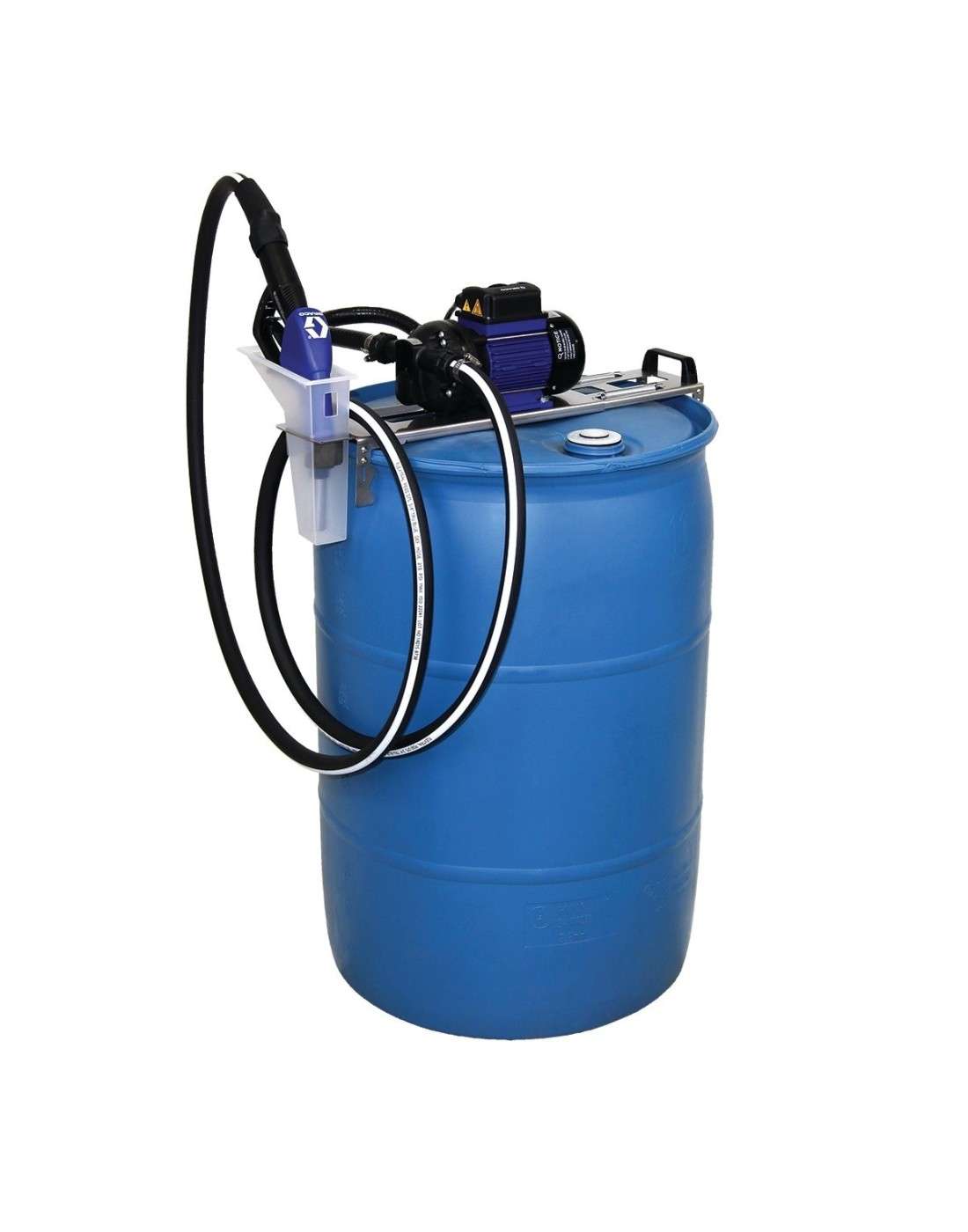 Conjunto de bomba eléctrica LD Blue - Longitud de la manguera de aspiración de 1,5 m - Boquilla manual - Conexiones de abrazader