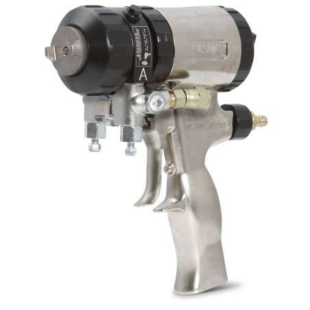 Pistola de purga de aire Fusión de abanico plano, tamaño de orificio de 0,61 mm (0,024 pulg.), puerto de impacto de 0,029 pulg. 