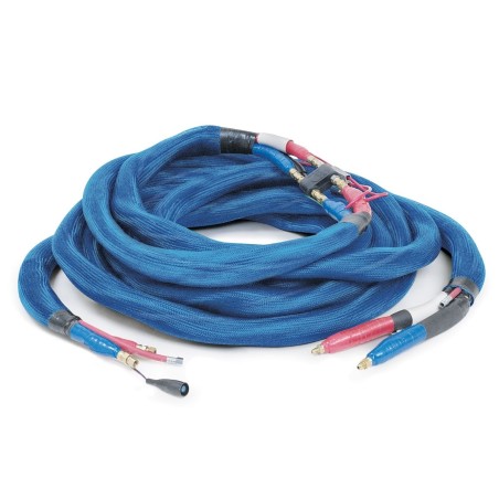 Manguera calefactada de baja presión de 50 pies (15 m) con cable de tierra, protector antidesgaste y diámetro interno de 3/8 pul