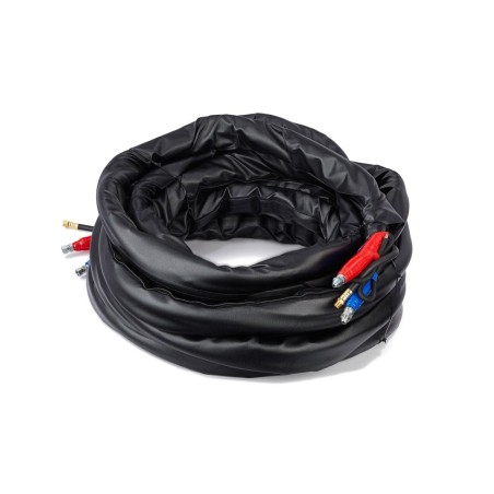 Manguera calefactada de baja presión de 50 pies (15 m) con cable de tierra Protector contra roces Xtreme-Wrap y diámetro interno