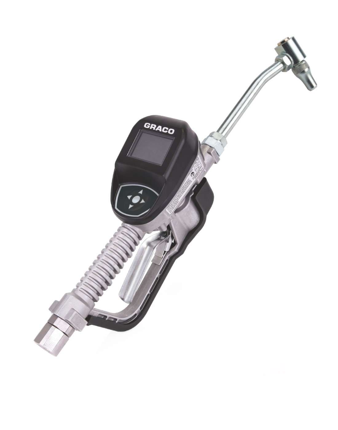 Pistola medidora de lubricantes de engranajes electrónica preprogramada Serie SDP8 - Extensión rígida - Entrada de 1/2 pulgadas 