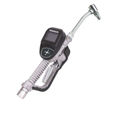 Pistola medidora de lubricantes de engranajes electrónica preprogramada Serie SDP8 - Extensión rígida - Entrada de 1/2 pulgadas 