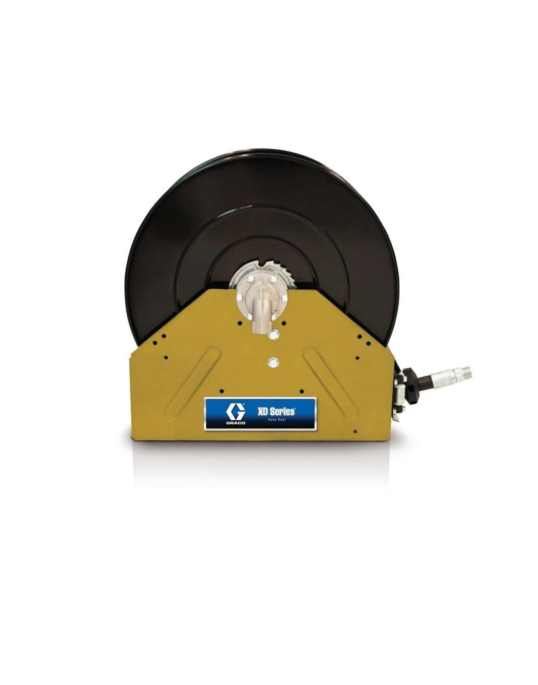 XD40?, aire/agua, entrada de 1 pulg (25 mm), enrollador básico (capacidad de 1 pulg x 50 pies (25 mm x 15 m)), NPT, amarillo