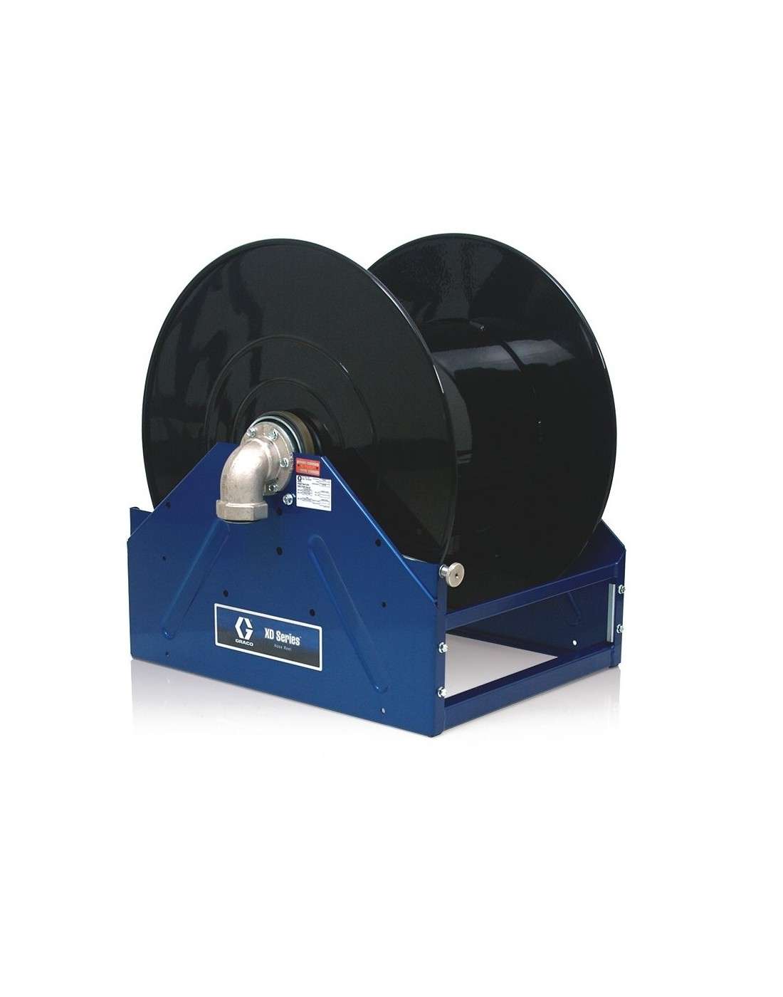 XD80?, combustible diésel, entrada/salida de 1-1/2 in (38 mm), carrete sin manguera (capacidad de 38 mm x 30 m), NPT, motor neum