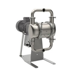Bomba eléctrica SaniForce 2150 HS de SS de 51 mm motor AC de 7,5 Hp, sin CMPSR, puerto central Tri-Clamp, centro de SS, asiento 
