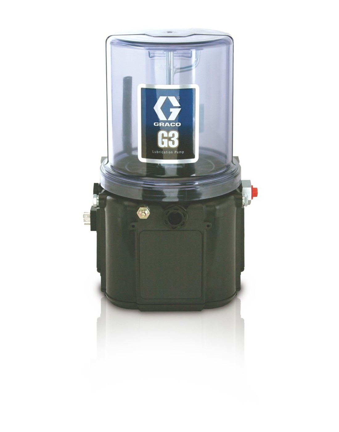 96G050 - BOMBA DE LUBRICACIÓN DE ACEITE G3? STANDARD, 24 V CC, 2 LITROS, NIVEL BAJO EXTERNO, CPC