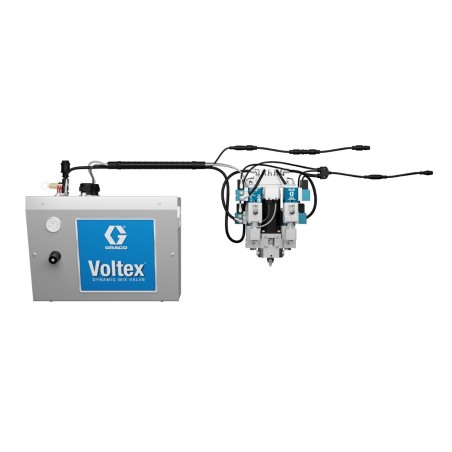 Paquete de sistema Voltex con válvula de recirculación, cuadro de control de soporte de mesa, y kit de cables para integración E