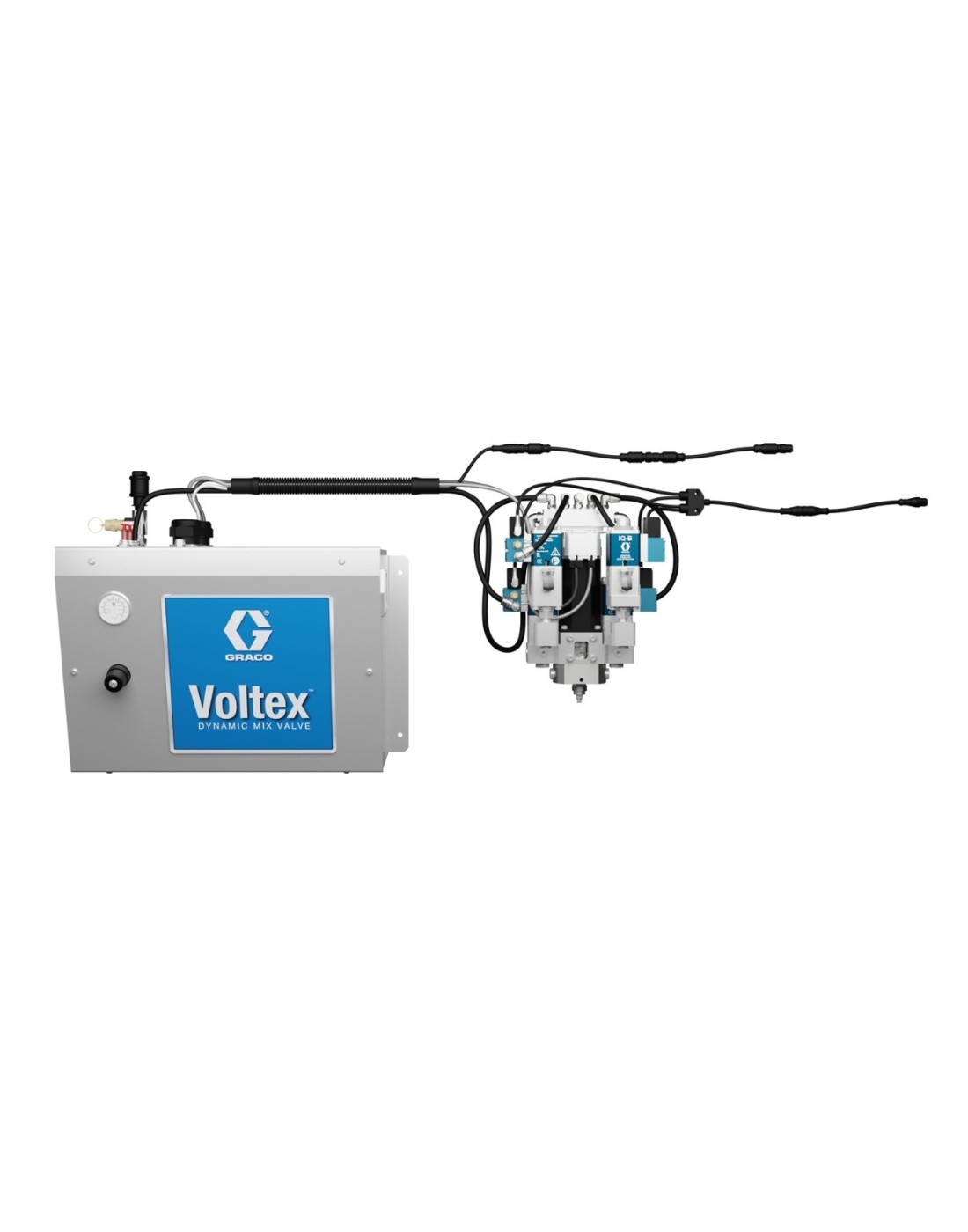 Paquete de sistema Voltex con válvula de recirculación, cuadro de control de montaje en pared, y kit de cables para integración 