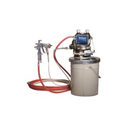 Sistema de bomba de acero inoxidable Triton, montaje en cubo con manguera de aspiración. No incluye el aplicador.