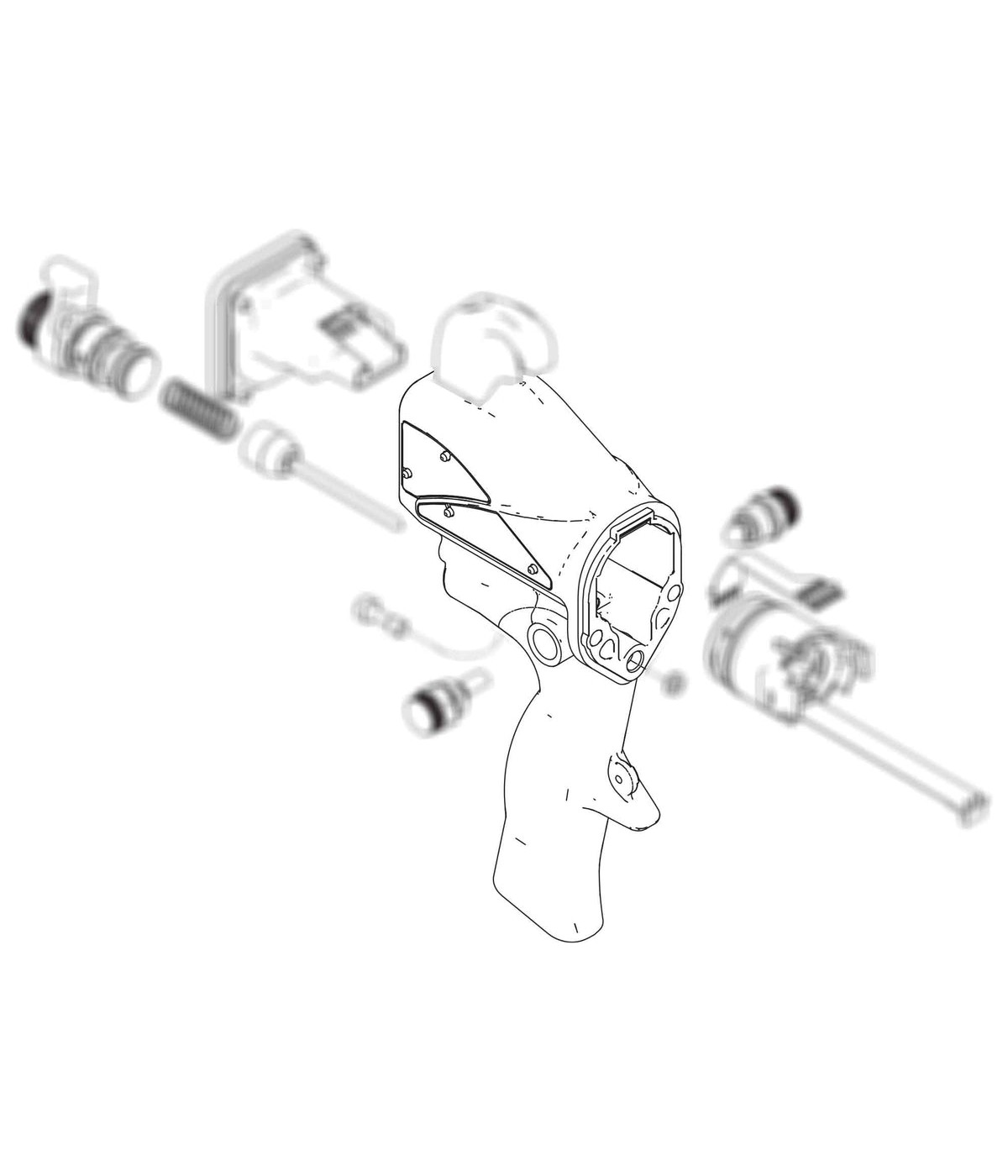 24N754 - HANDLE, GUN (W/ HOOK), 60 KV SMART