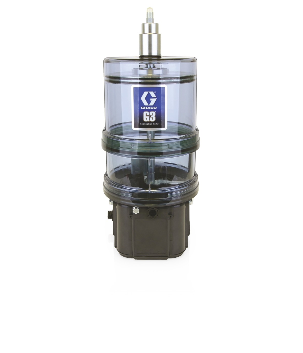 Bomba de lubricación con grasa estándar G3?, 90-240 VCA, 8 litros, apagado de llenado automático, nivel bajo externo, DIN