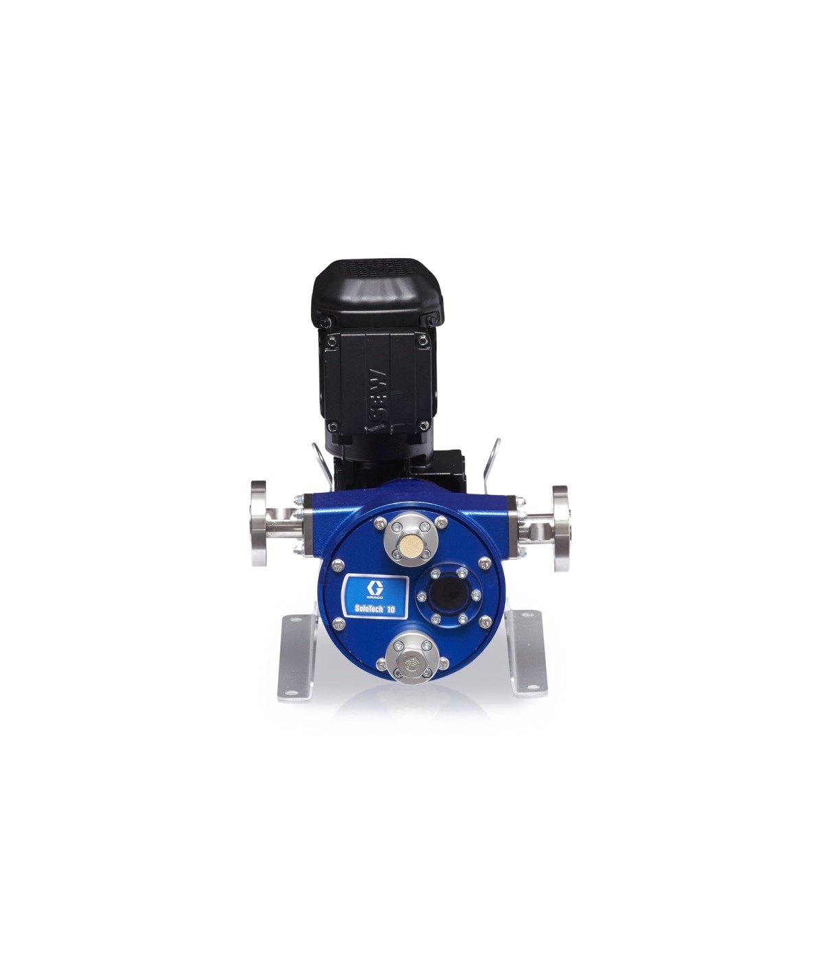 Bomba de manguera peristáltica de EPDM de baja velocidad SoloTech? 10 con manguera EPDM, espiga de acero inoxidable 316 y motor 