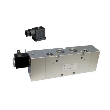 5/2 way solenoid valve, single coil