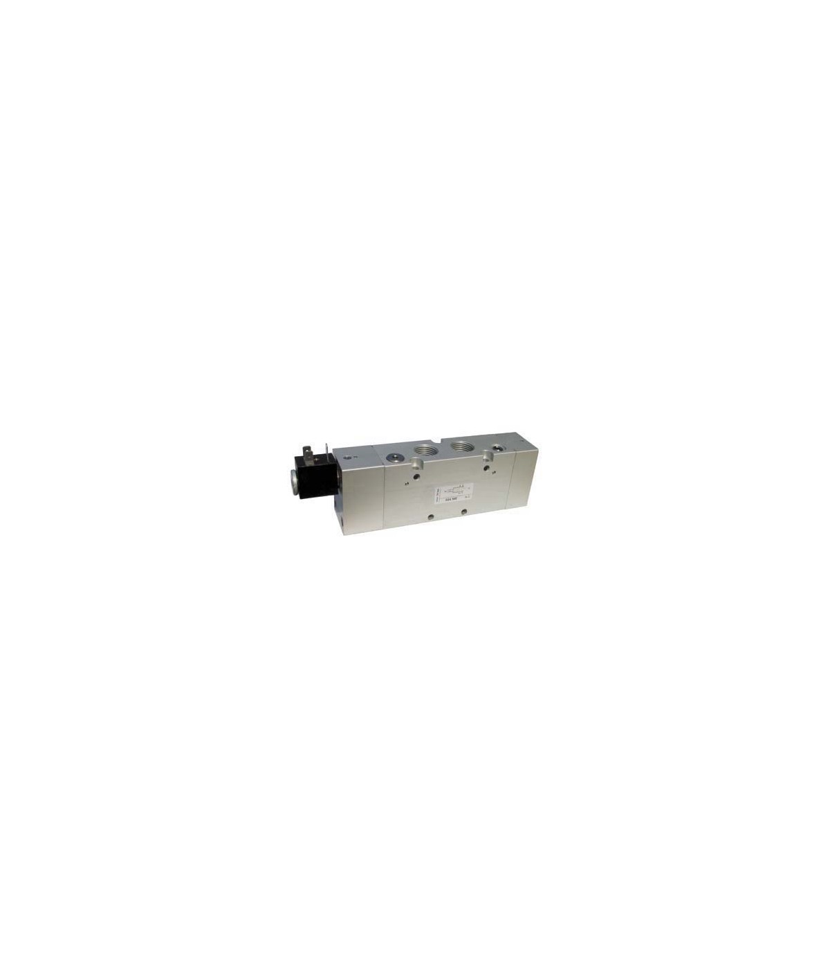 5/2 solenoid valve with spring return,