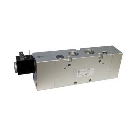 5/2 solenoid valve with spring return,