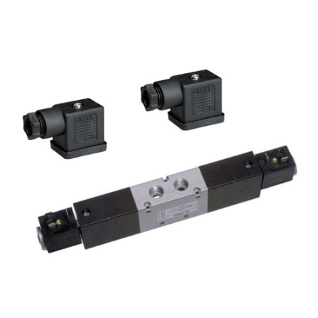 5/3 Solenoid valve G spring-centred,