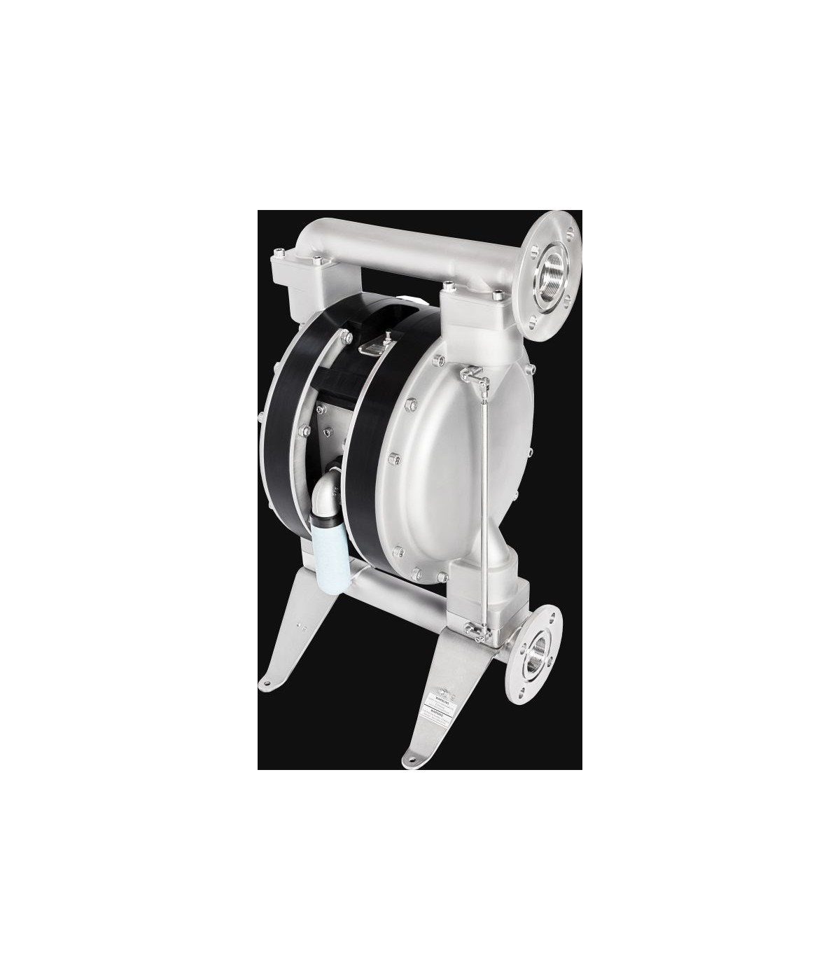 double diaphragm pump timPRO with complete emptying Typ PTI-MEM5600V-RE (Stainless steel)